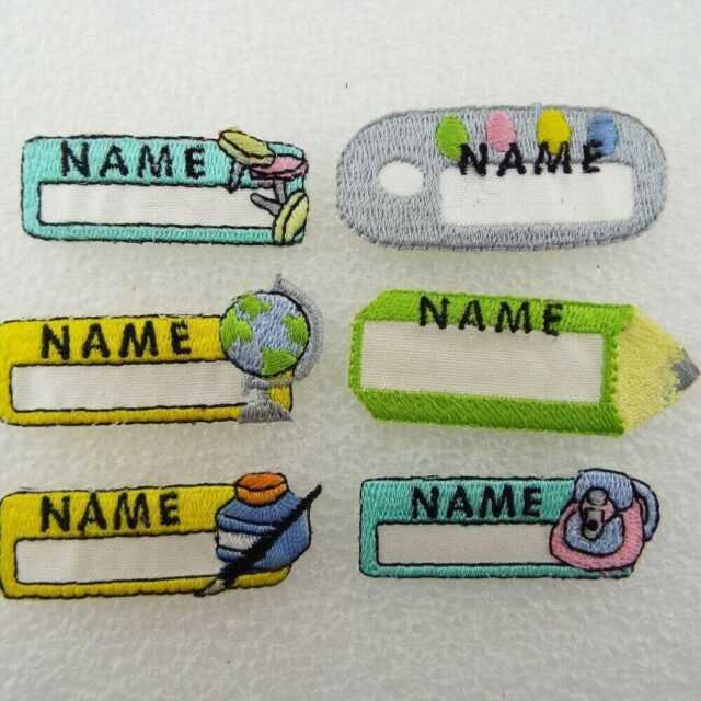 Name Tags Iron or Sew On Badge School Patch Motif Label 6 DESIGN BUY 1 2 4 364