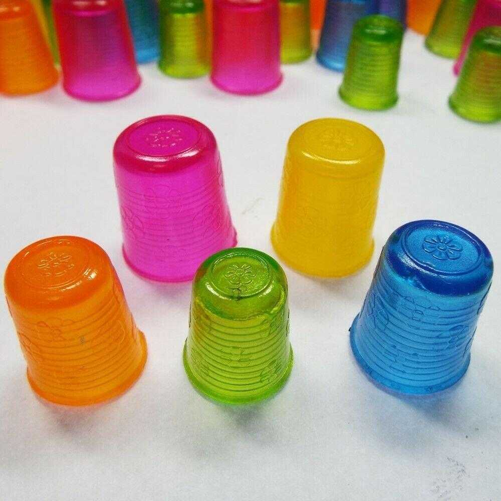 14 15 16 17 18mm Popular Hard Rubber Plastic Thimbles Sewing Small