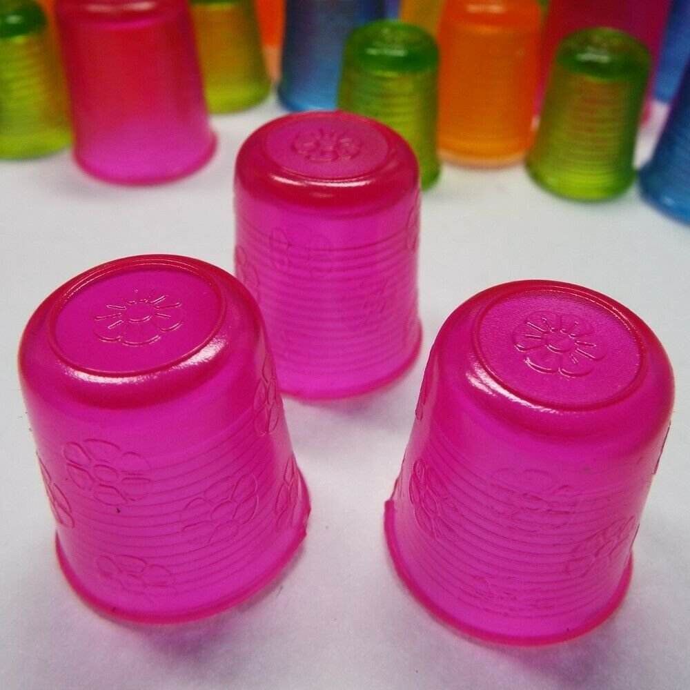 14 15 16 17 18mm Popular Hard Rubber Plastic Thimbles Sewing Small