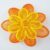 Orange Yellow Flower 55mm