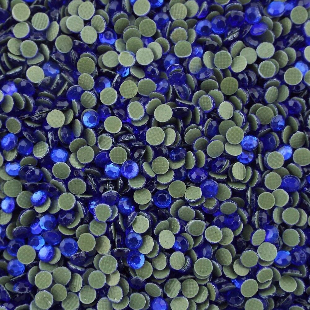 8 Colour 5mm Hotfix Iron On Round Faceted Glass Gems Buy 170 10g 340