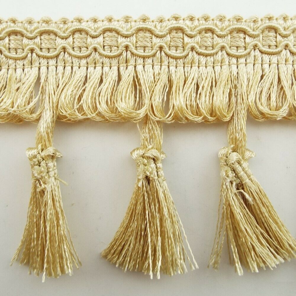 9 COLOUR 75mm Tassel Upholstery Fringe Costume Lampshade Edging BUY 1 2 ...