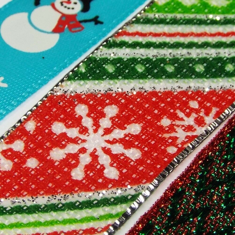 Nice Quality Satin & Wired Christmas Ribbon 9 to 63mm Wide Ideal for