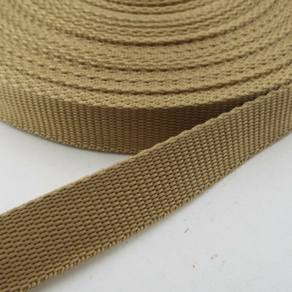 9 COLOUR 20mm Polyproplene Webbing Bag Strap Dog Lead Belt Handle BUY 1 ...