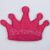 Cerise Pink Crown Tiara 65x45mm