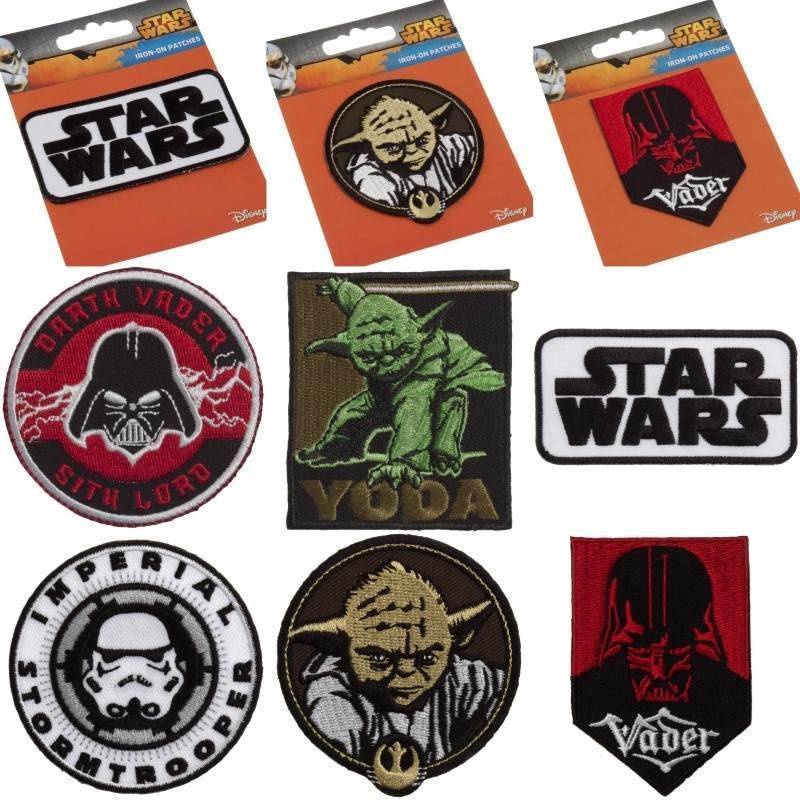OFFICIAL LICENSED Star Wars Character Iron On Motifs Decorative Costume ...