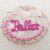 Embroiderd Ballet Oval 50 by 40