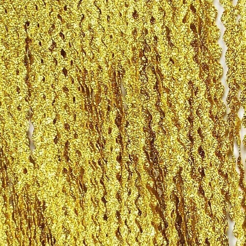 Gold Ric Rac 6mm Wide Metallic Trim Costume Craft Christmas Trim BUY 2 ...