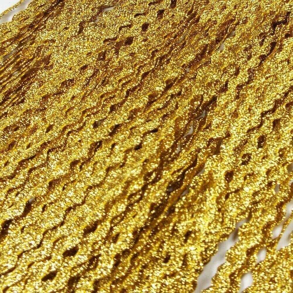 Gold Ric Rac 6mm Wide Metallic Trim Costume Craft Christmas Trim BUY 2 ...
