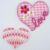 039 2 Pink Hearts Love 60 by 60