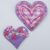 038 2 Lavender Hearts 60 by 65