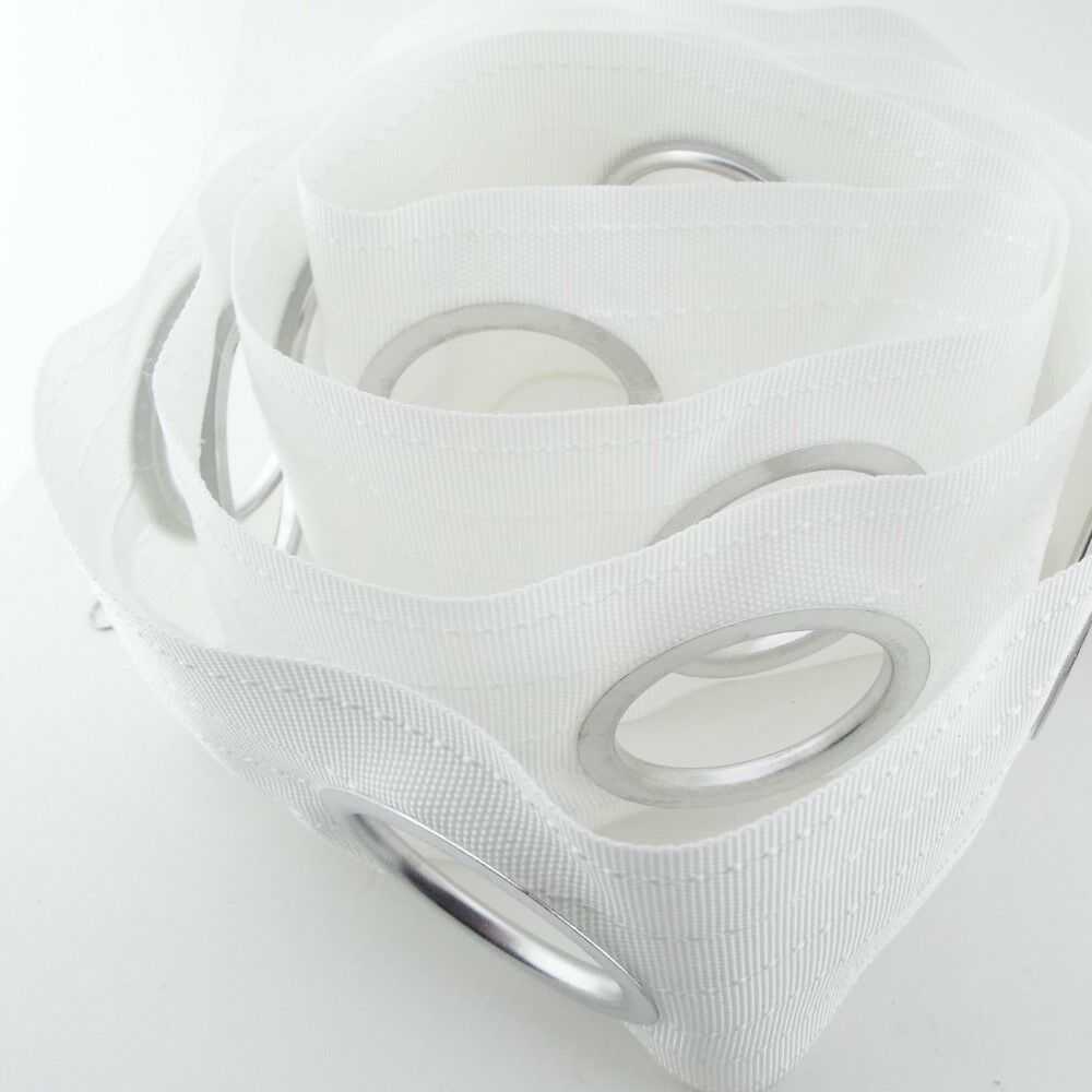 10 COLOUR 75mm Curtain Eyelet Header Tape 55/38mm Diameter Rings