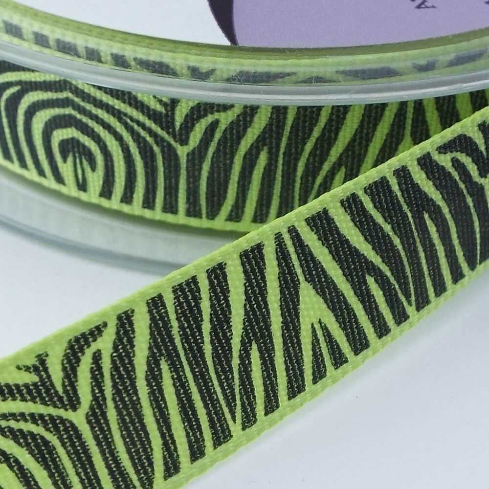 15mm Zebra Stripe Ribbon Rustic Taffeta Single Sided BUY 1 2 4m 5 ...