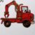 Red Delivery Lorry 8x6cm