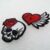 Skull Rose Heart Wing 35 by 40