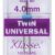 TWIN UNIVERSAL 4MM