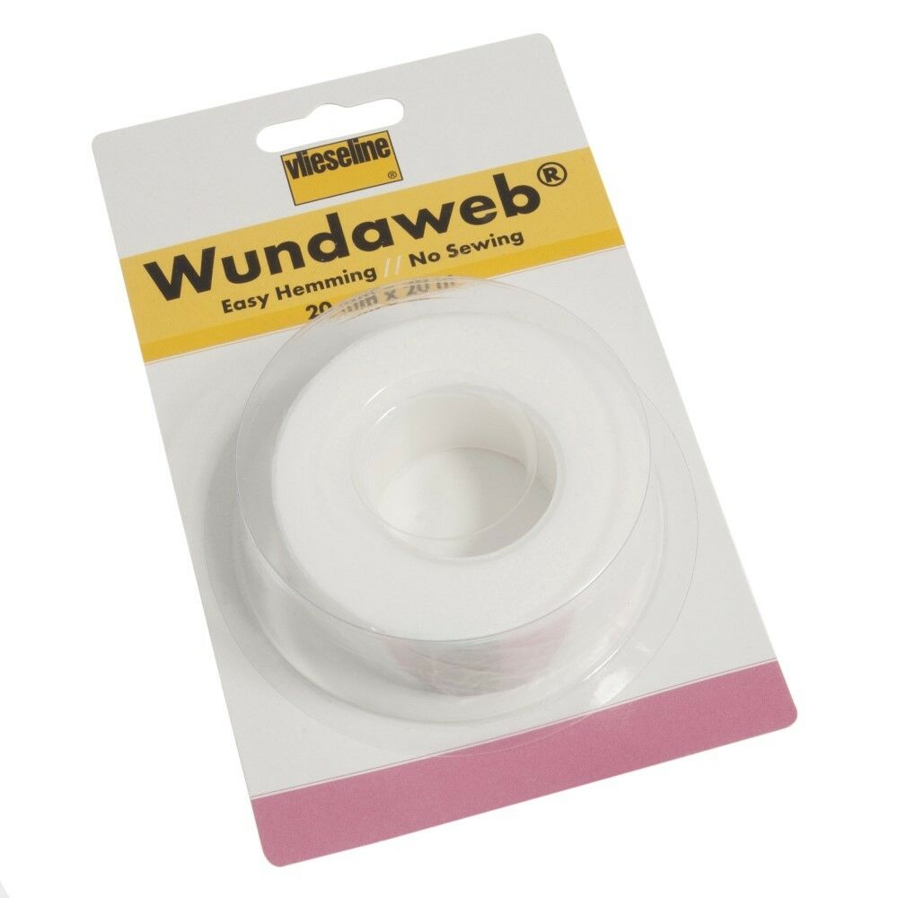 20m Wundaweb 20mm Iron On Hemming Tape Trouser Curtain Bunting Etc BUY