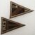 2 Brown Pennants 40 by 55