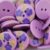 18mm Lilac Purple Cream Flowers