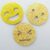 097 Yellow Glitter Emoji 35 by 30