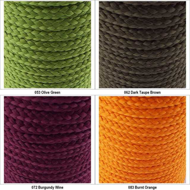 17 COLOR Braided CHUNKY Decorative Cord 8mm Rope Knot Board Thick BUY 1 2 4m 239