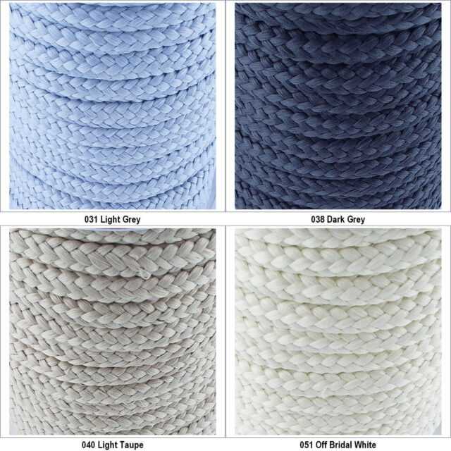17 COLOR Braided CHUNKY Decorative Cord 8mm Rope Knot Board Thick BUY 1 2 4m 239
