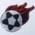 Flame Football 85x85mm