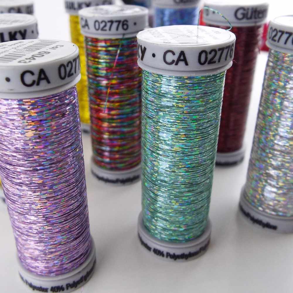 Gutermann Holographic Glitter Hand Machine Embroidery Sewing Thread BUY